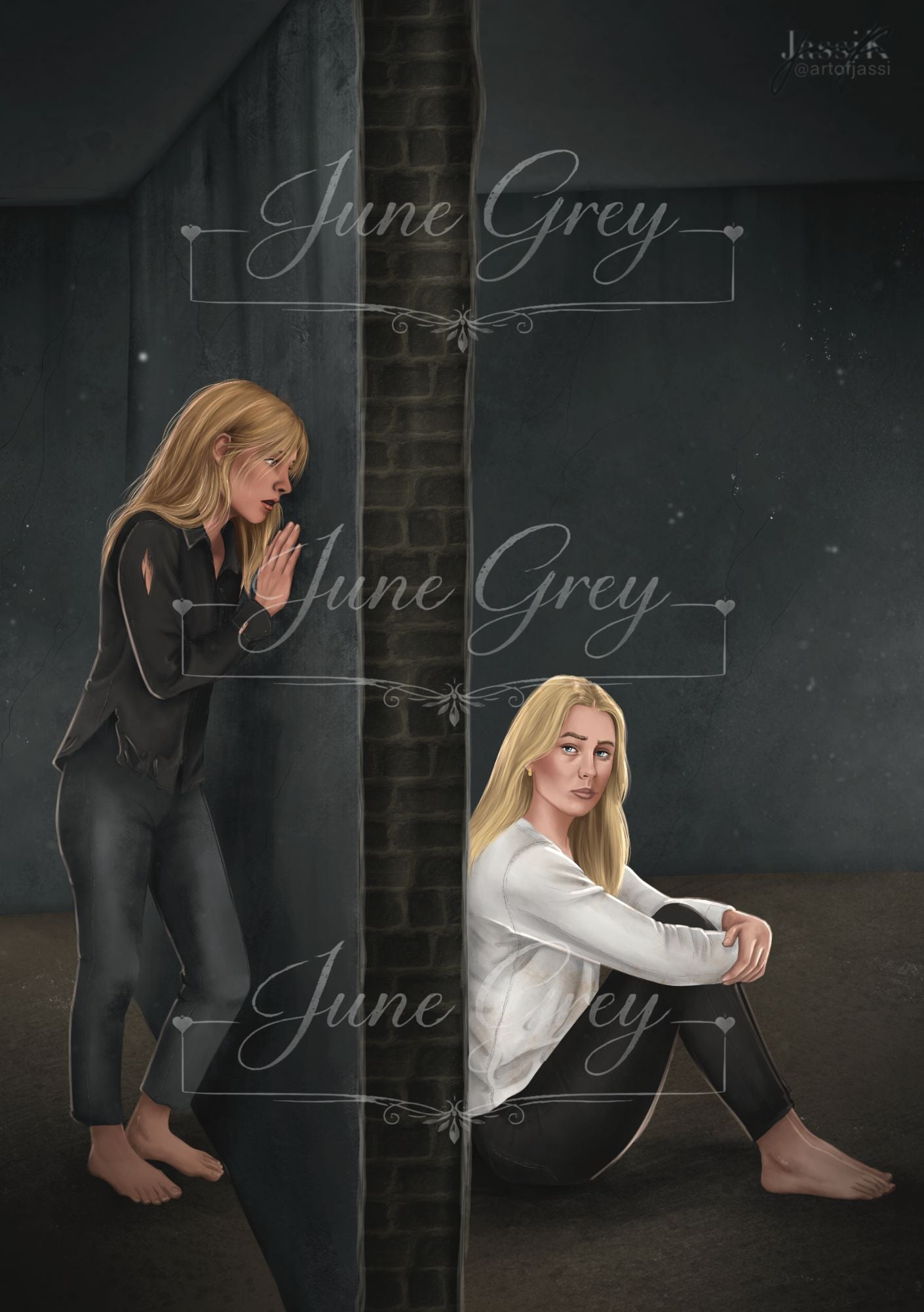 Künstlerillustration Eve & Giulia (Ruined) - Artofjassi